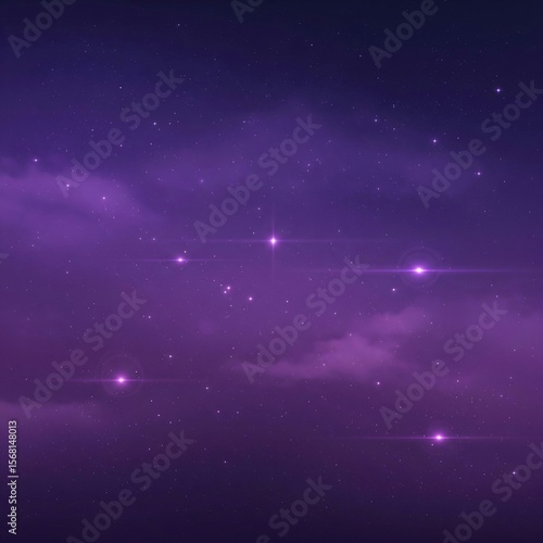 Galaxy Gradient Abstract Background with Stars