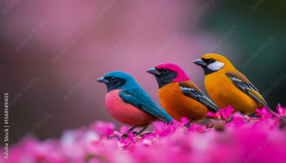 ecological gardening with biodiversity and ecosystem balance. Birds feeding on garden pests, illustrating a balanced ecosystem without chemical pesticides ecological gardening with biodiversity and ecosystem balance. Birds feeding on garden pests, illustrating a balanced ecosystem without chemical pesticides