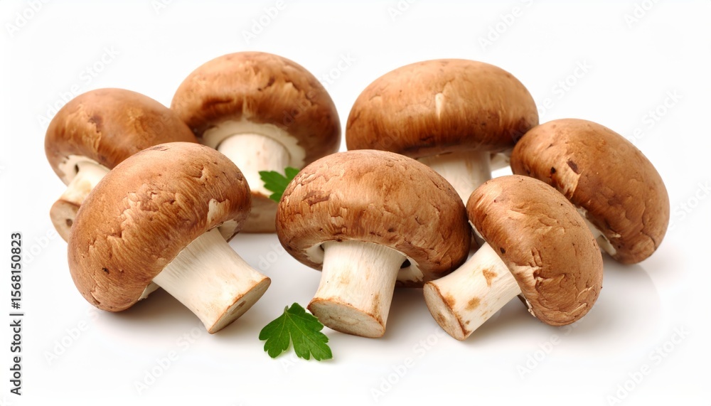 Mushrooms on a white background Mushrooms on a white background