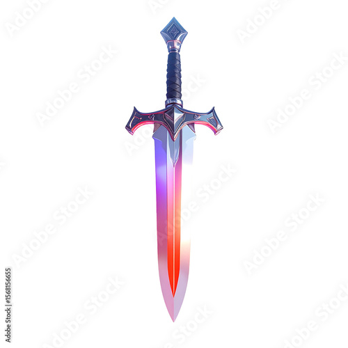 Vibrant gradient sword design