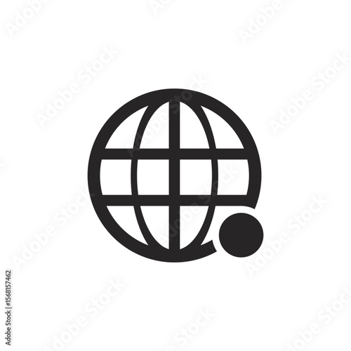 Website icon on white background