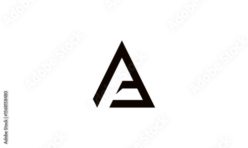 Classic Letter A Logo with Horizontal Bar – Minimal Geometric Symbol for Branding Design