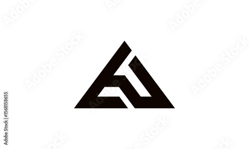 AG Monogram Logo – Letter A with Hidden G in Modern Triangle Style for Branding or Real Estate
