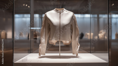 Sleek jacket showcases disruption in fashion with innovative design as stylish solution