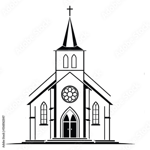 collection of church places of worship icons