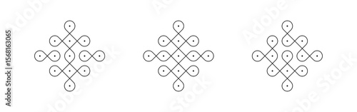 Easy Rangoli Kolam for daily use!