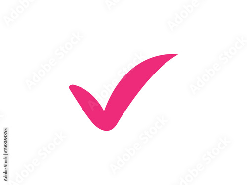 Tick mark icon and illustration design 