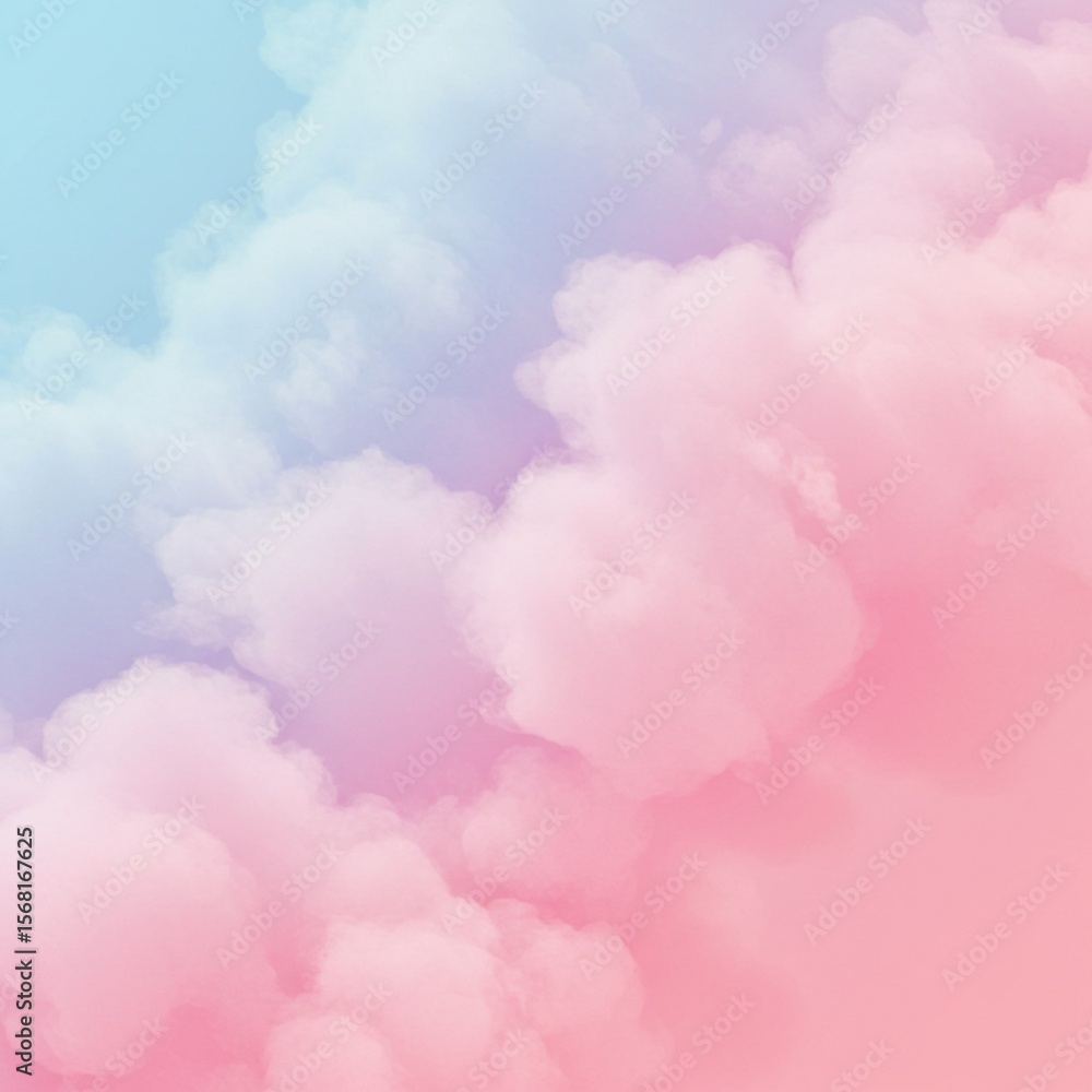 Fototapeta premium Pastel Gradient Sky with Soft Clouds