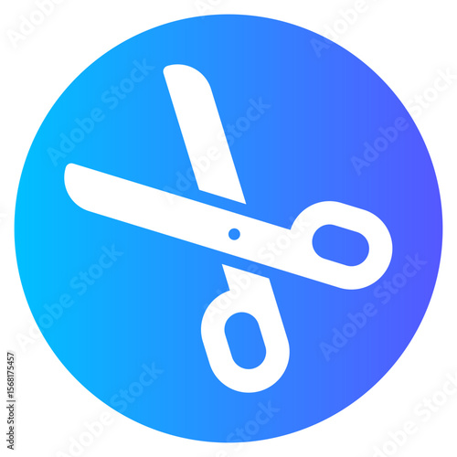 scissor gradient icon
