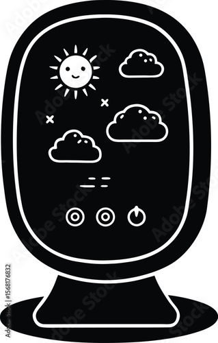 Weather Forecast Screen Vector Icon