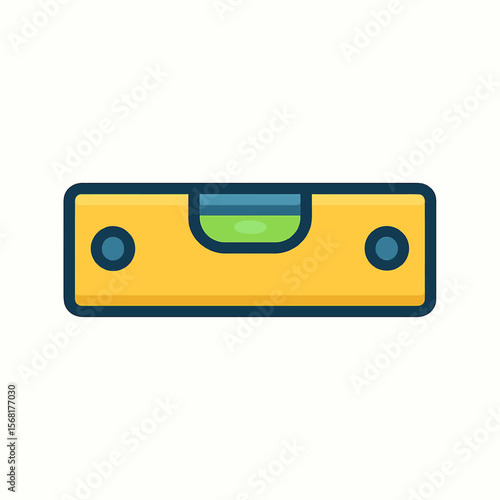 Cartoon Level Tool Illustration