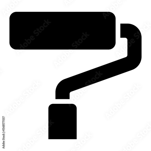 paint roller glyph icon
