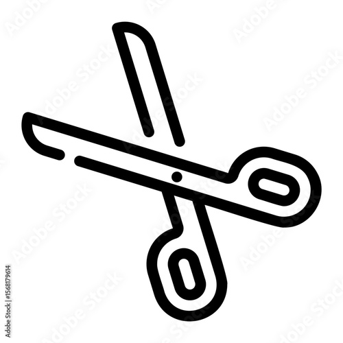 scissor line icon