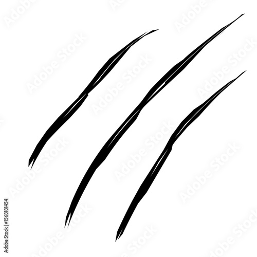 black and white vector illustration of an abstract scratch hand drawn