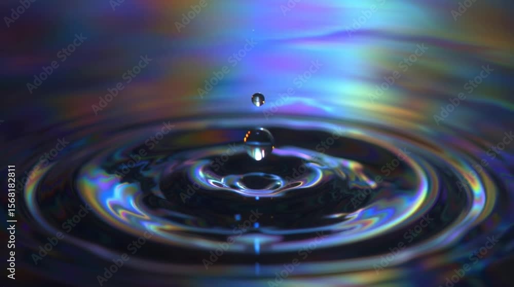 Macro video capturing a single liquid drop falling in slow motion with crystal-clear detail. Perfect for scientific visuals, beauty concepts, hydration themes, and nature-inspired projects Macro video capturing a single liquid drop falling in slow motion with crystal-clear detail. Perfect for scientific visuals, beauty concepts, hydration themes, and nature-inspired projects