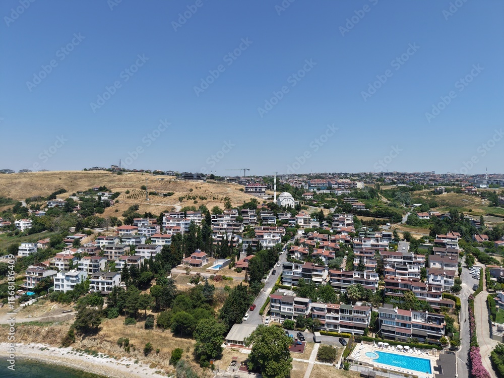 Aerial view of the area Aerial view of the area