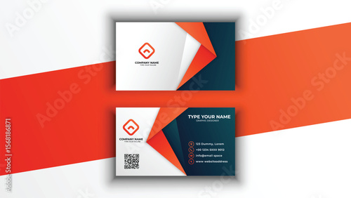 Modern Minimalist Business Card Template – Fully Editable EPS, Professional Corporate Business Card Design – Clean & Elegant, Classic Blue Business Card Template – CMYK, Ready to Print