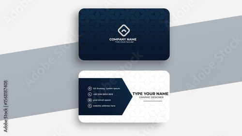 Modern Minimalist Business Card Template – Fully Editable EPS, Professional Corporate Business Card Design – Clean & Elegant, Classic Blue Business Card Template – CMYK, Ready to Print