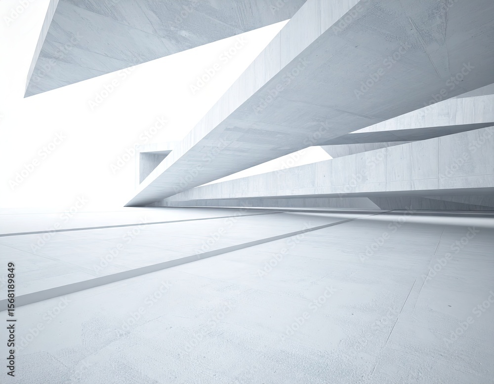 Obraz premium Modern concrete architectural structure