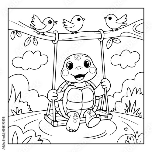 coloring book for kids with animals