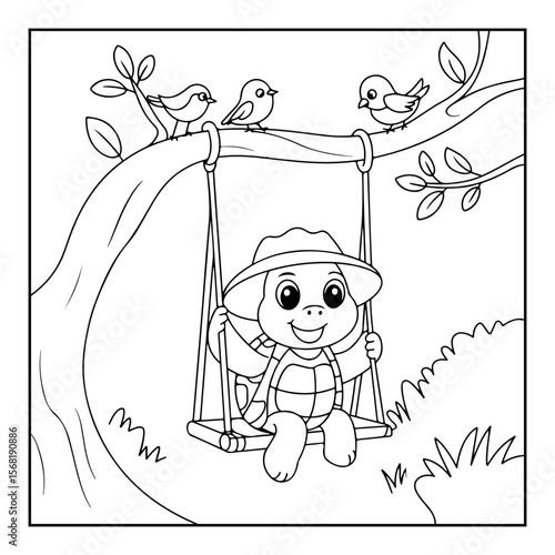 coloring book for kids with animals