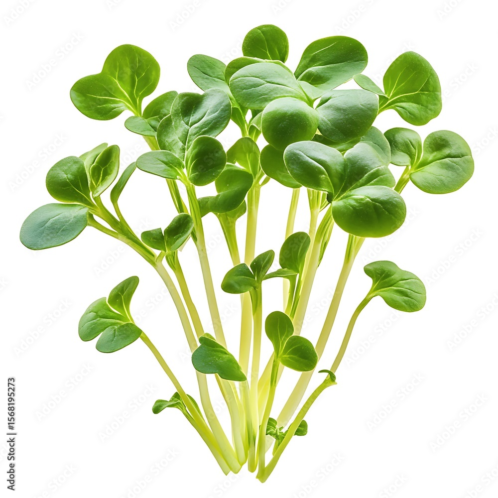 Obraz premium fresh basil isolated on white