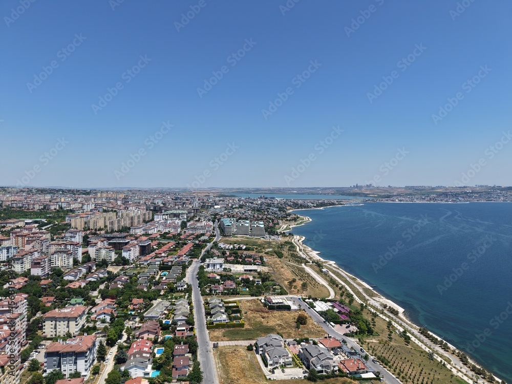 Obraz premium Aerial view of the area