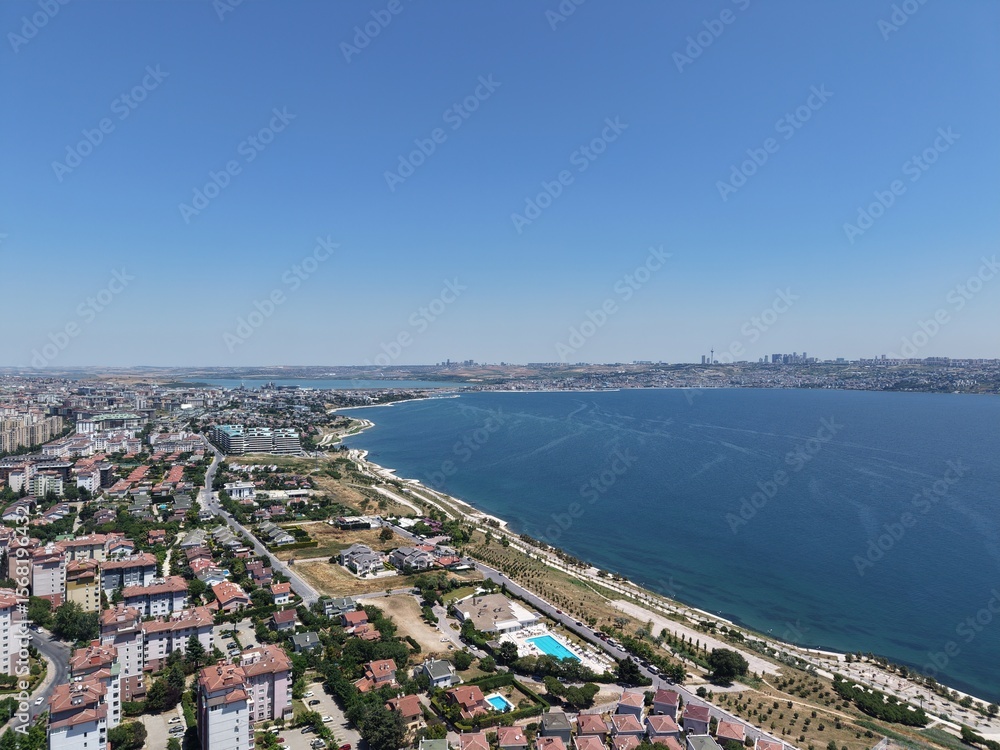 Obraz premium Aerial view of the area