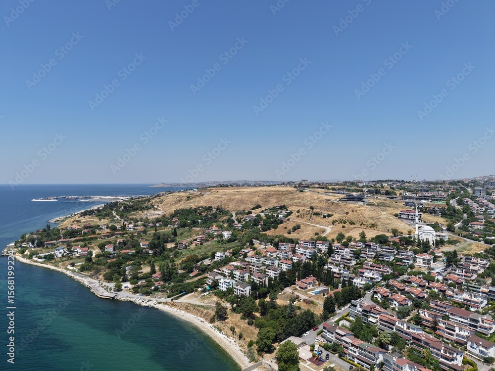 Fototapeta premium Aerial view of the area