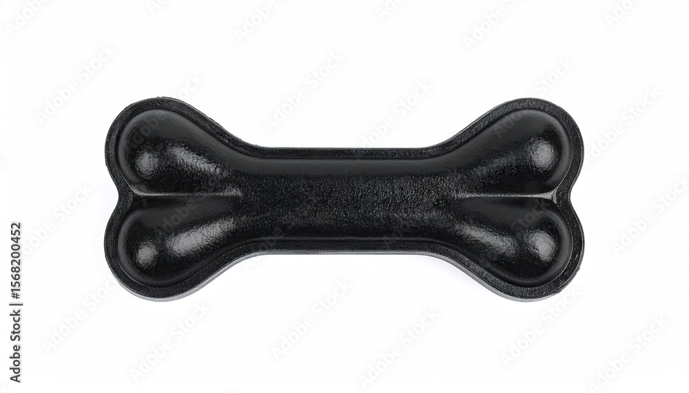 Obraz premium Black dog bone toy (1)