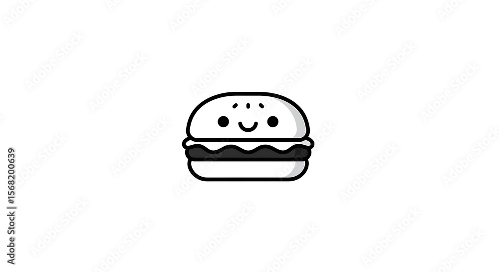 Fototapeta premium burger mascot