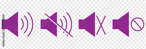 Sound ON and OFF icon. speaker mute icon. Sound vector icon, music volume symbol. Vector illustration Isolated On a white background.
