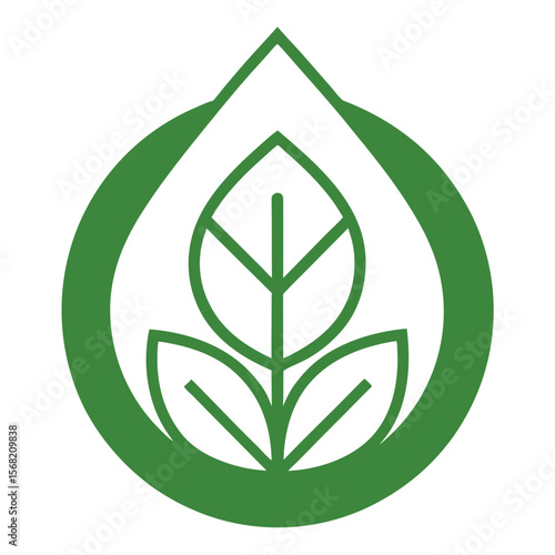 Green Eco Outline Symbol