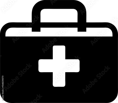 First Aid Kit Icon Vector Illustration 