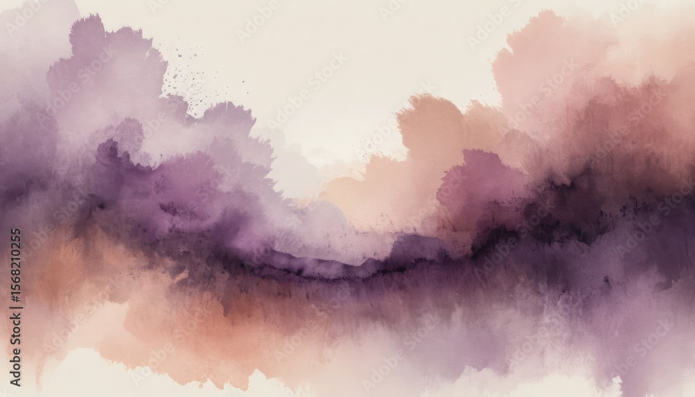 Purple and peach watercolor abstract pink Purple and peach watercolor abstract pink