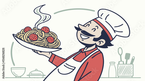 chef with cake