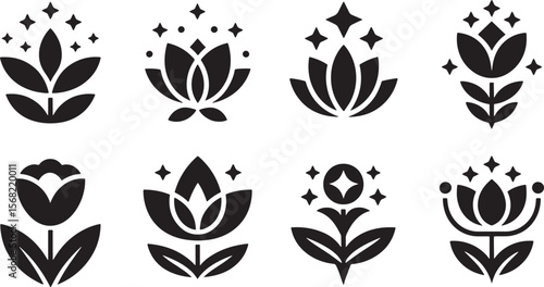 Lotus Sacred Floral Meditation Icons