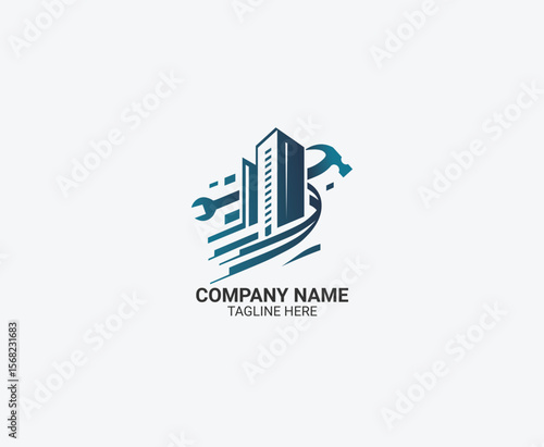 Creative House repair logo, House fix, repair house logo vector.