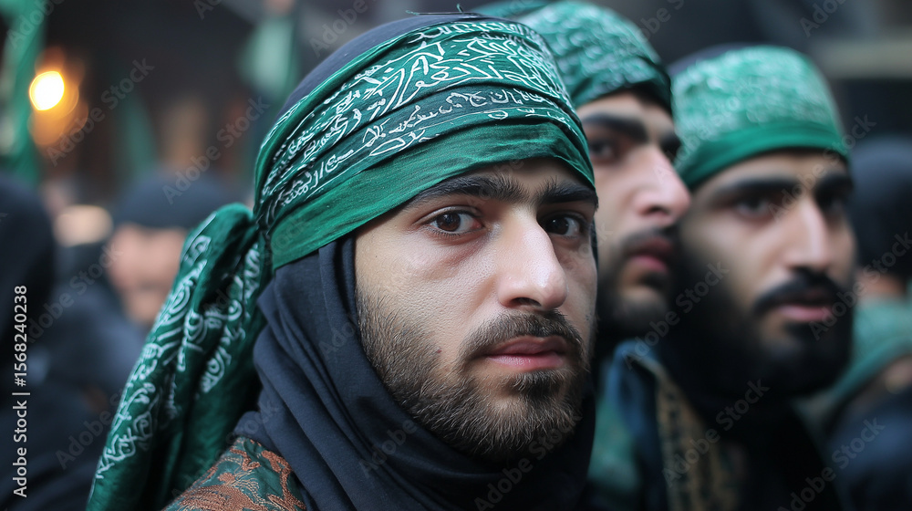 Fototapeta premium celebration of the day of ashura 10th muharram in merkah 