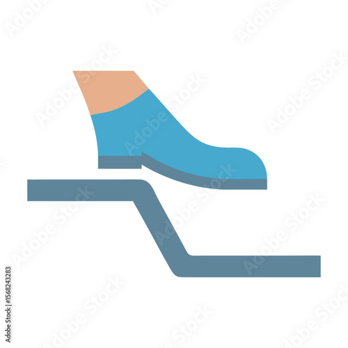 Vector illustration of a dynamic 3D business icon with a speedy arrow symbolizing a successful concept for a businessman character