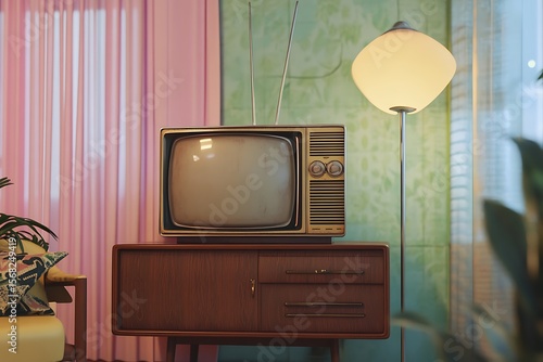 retro tv in living room