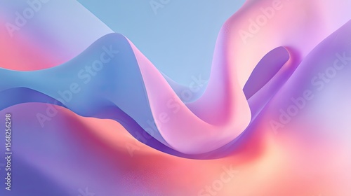 Abstract Soft Wavy Gradient Background