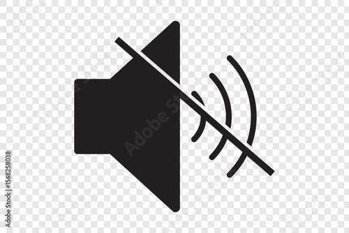 Sound Off Icon Vector. Speaker icon vector. Sound volume mute. Loudspeaker icon vector.