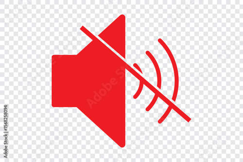 Sound Off Icon Vector. Speaker icon vector. Sound volume mute. Loudspeaker icon vector.