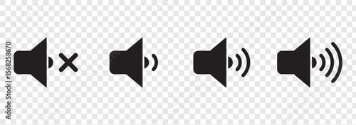 Speaker Volume Symbol Icon Vector Design Illustration