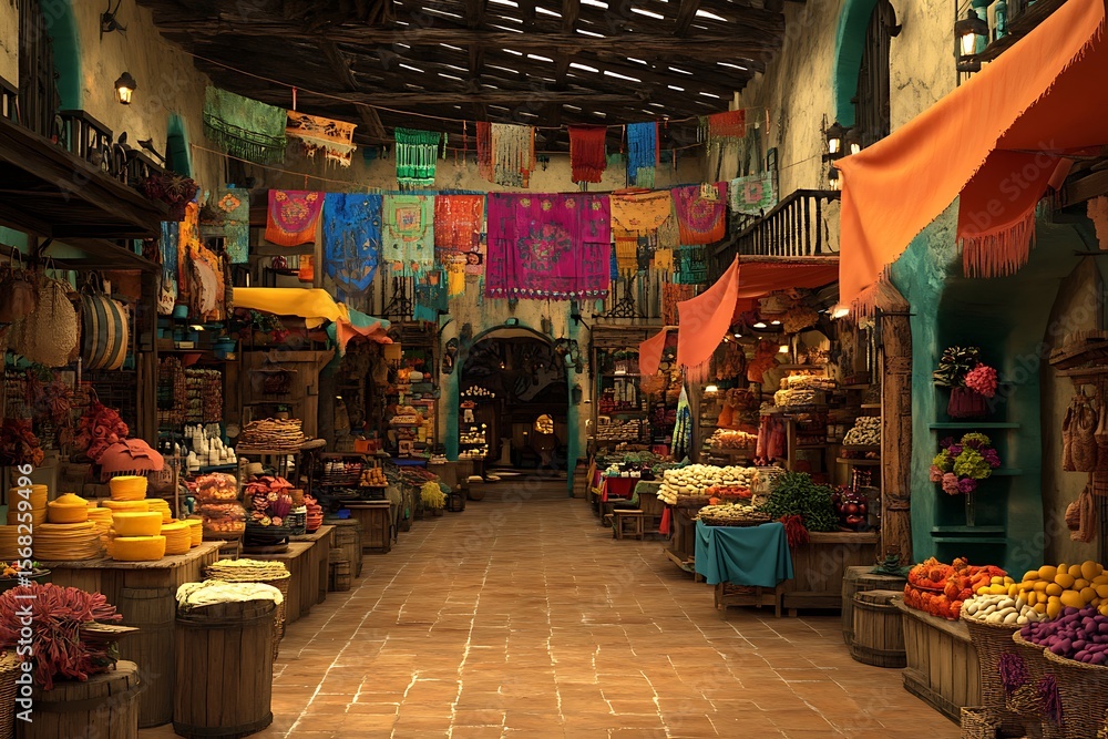 Obraz premium turkish market stall