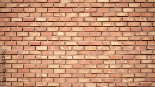 A weathered red brick wall with warm sepia tones in a flat frontal composition.