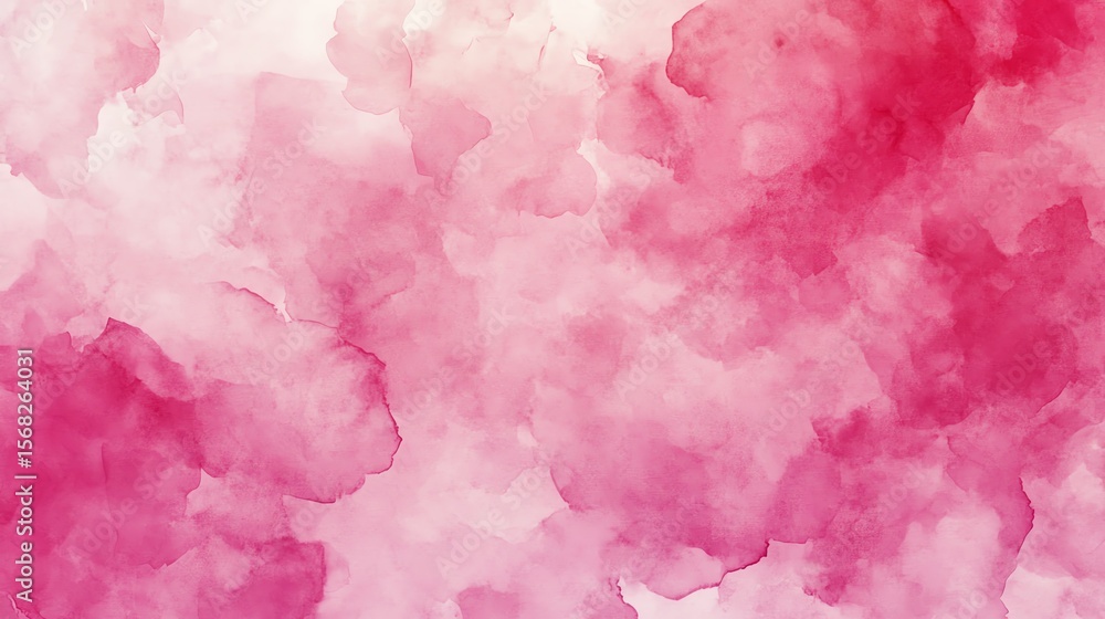 Fototapeta premium Valentines day background with blush pink gradient watercolor stains and uneven edges Hand drawn abstract aquarelle fill Rectangle shape Light rose watercolour Women Day texture Pa