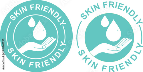 Skin Friendly Icons and Dermatologically Safe Label Set