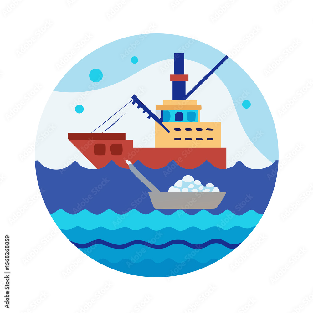 Obraz premium ship in the sea